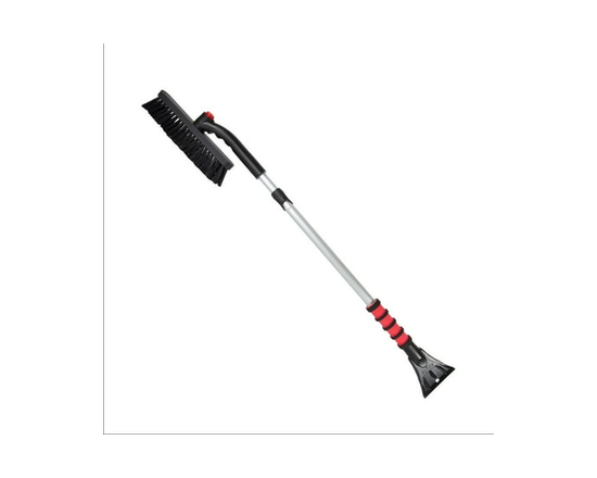 Balai à neige extensible de 52 po Mallory avec tête de brosse pivotante et grattoir à glace - 52