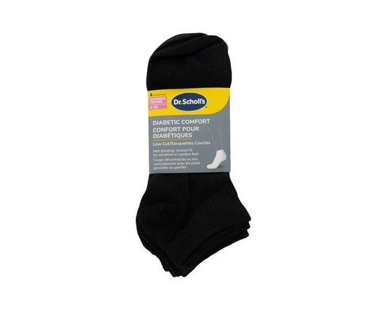 Dr. Scholl's Women's Diabetes & Circulatory Low Cut Socks 4 Pair. - 4-10