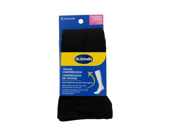 Dr. Scholl's - Travel Compression Knee High 1 Pair - 4-10