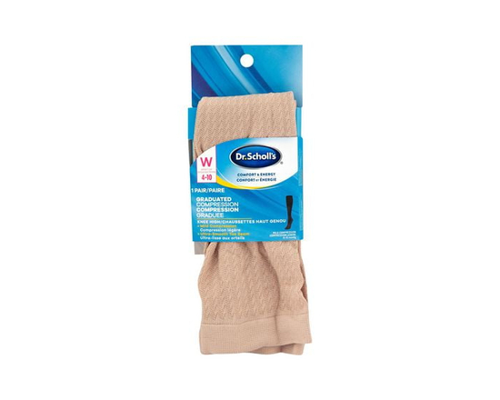 Dr. Scholl's - Graduated Compression Knee High 1 Pair - 4-10