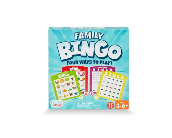 Chuckle & Roar Family Bingo Game for Children Ages 3-6+ by Buffalo Games - As shown in the picture