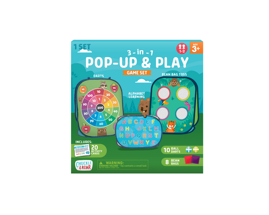 Chuckle & Roar 3-in-1 Pop Up and Play Game Set by Buffalo Games