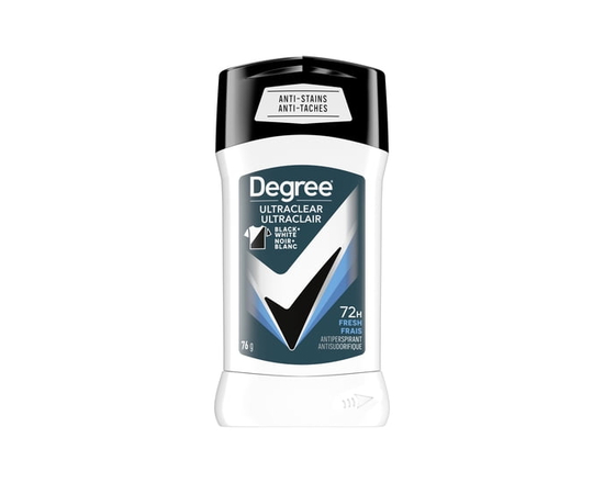 Degree Men Antiperspirant Stick UltraClear Black+White Fresh, 76 g - 76 g