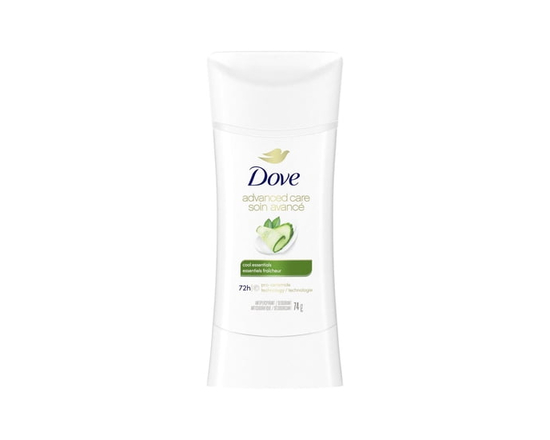 Dove Soin Avancé Désodorisant Antisudorifique en Bâton Essentiels Fraîcheur, 74 g - 74 g
