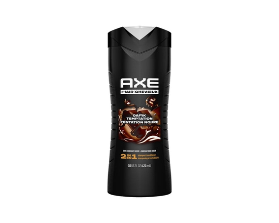 AXE 2-in-1 Shampoo & Conditioner Dark Temptation Dark Chocolate Scent, 473 ml - 473 mL