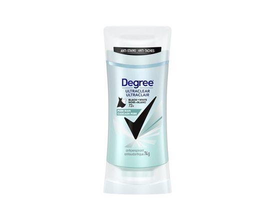Degree Antisudorifique en Bâton pour Femme UltraClair Noir+Blanc Cascade Pure, 74 g - 74 g