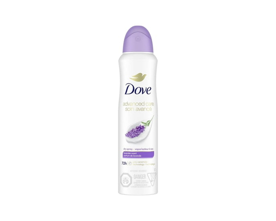 Dove Advanced Care Antiperspirant Deodorant Dry Spray Lavender, 107 g - 107 g