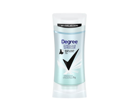 Degree UltraClear Antiperspirant Deodorant, Black+White Anti White Marks and Yellow Stains Deodorant for Women - 74 g