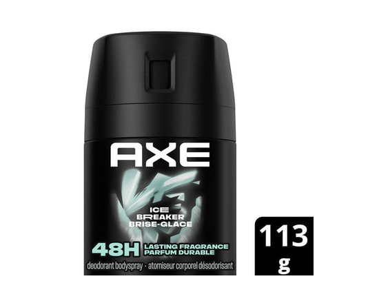 AXE Ice Breaker Deodorant Body Spray for long-lasting odour protection, Mandarin & Mint, Aluminum-free Deodorant, 113g - 113g