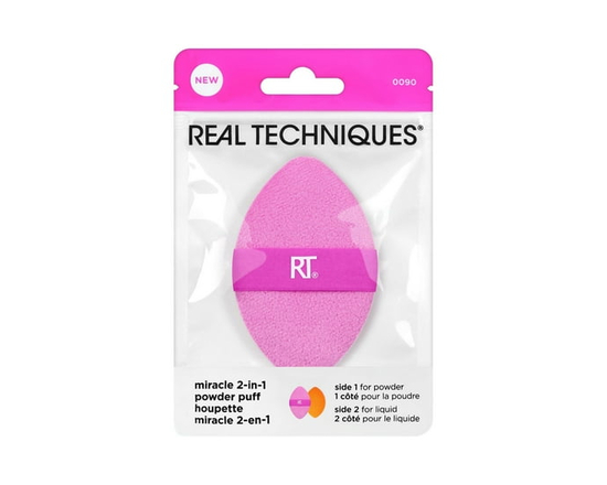 Real Techniques Miracle 2-1 Powder Puff - 1 Count (Pack of 1)