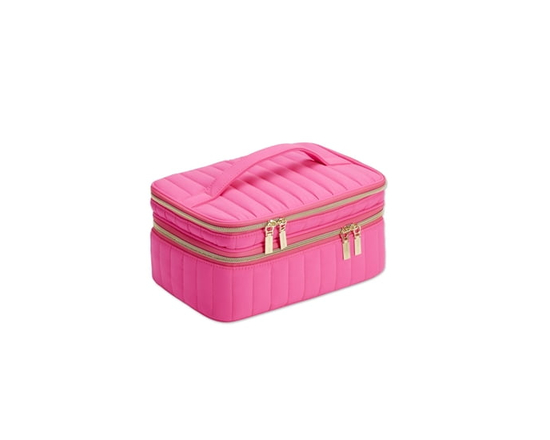 Conair Neon Pink Train Case with Mirror