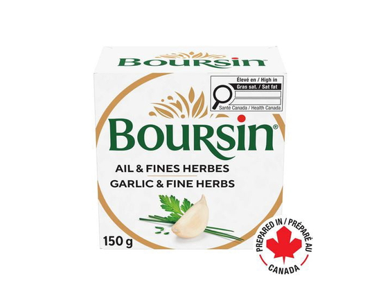 Boursin Garlic & Fine Herbs, Spreadable Cheese 150g