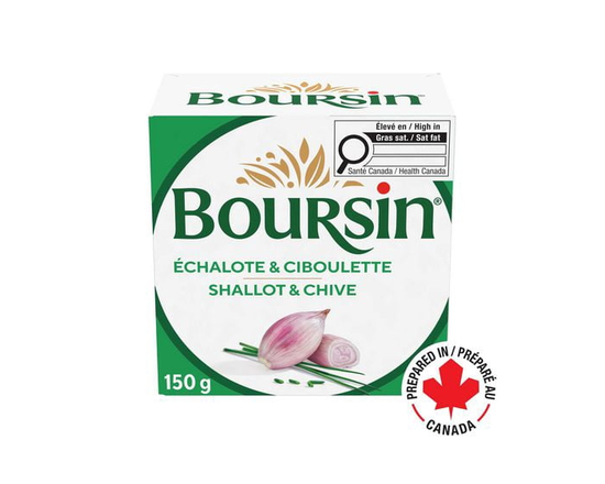 Boursin Shallot & Chive, Spreadable Cheese 150g