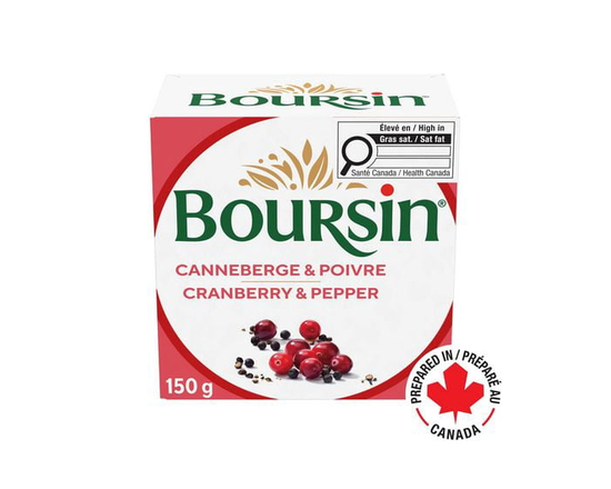 Boursin Cranberry & Pepper, Spreadable Cheese 150g
