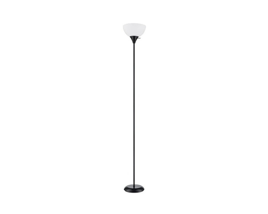 Mainstays 71" Silver Floor Lamp, Modern Design (Black)