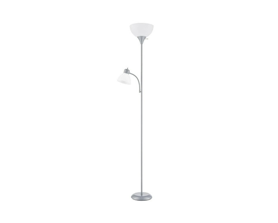 Lampadaire combiné Mainstays noir de 72 pouces avec liseuse – Design moderne - Hauteur 182 cm (72 po) (Argent)