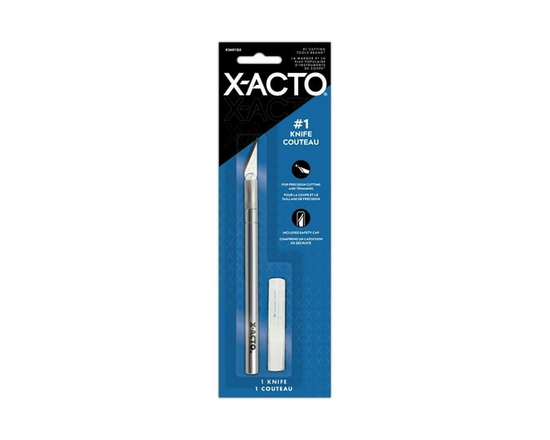 Couteau X-ACTO Nº 1 avec capuchon de sécurité, couteau de précision pour couper, dénuder et tailler délicatement