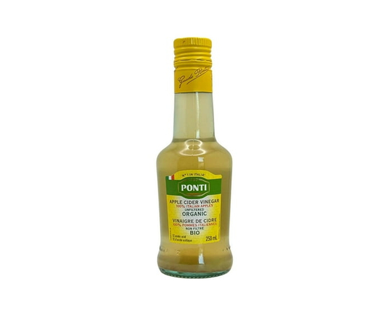Ponti Organic Unfiltered Apple Cider Vinegar - 250 mL