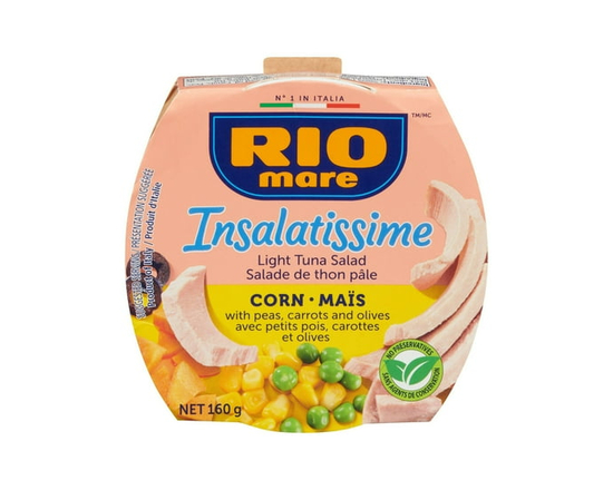 Rio Mare Insalatissime Corn and Light Tuna Salad - Rio Mare Insalatissime Salad with Corn 160g
