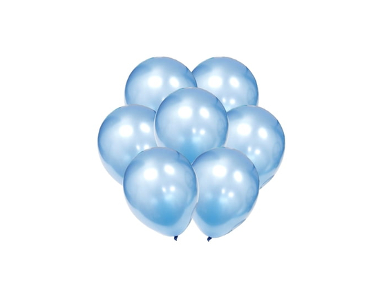 Way To Celebrate 12Pcs Balloons Pearl Blue, 12CT x 12in Helium Latex Balloon