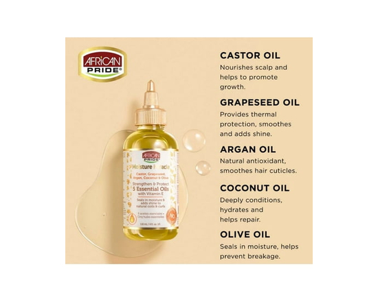 African Pride Moisture Miracle 5 Essential Oils - 4oz