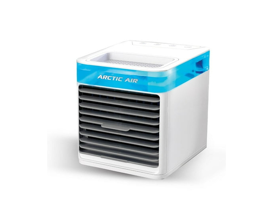 Arctic Air Chill Max Personal Space Cooler – Portable Evaporative Air Cooler with Hydro-Chill Technology, 4-Speed Control, Adjustable LED Night Light