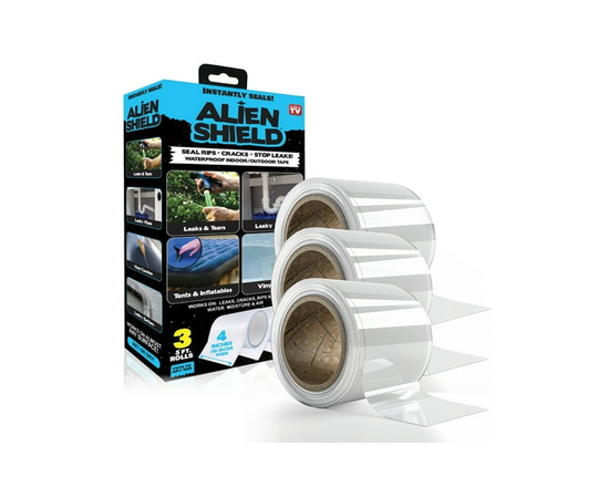 Alien Shield Transparent Sealing Tape Waterproof Repair Tape Adhesive Strips Patch Tape, 3 Rolls