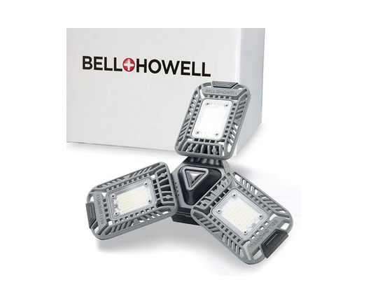Bell + Howell Triburst Activate Deluxe White Motion Sensor 5500 Lumen Adjustable LED Light Panel Easy Care
