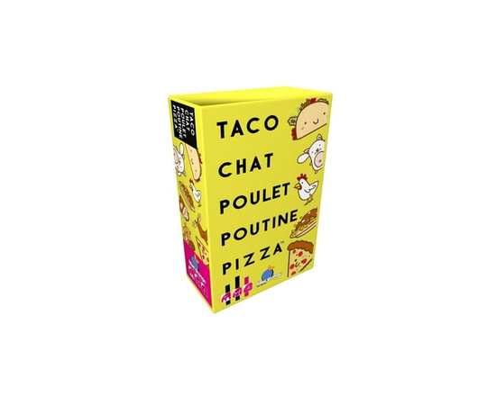 Jeu de cartes Taco Cat Goat Cheese Pizza, jeu de cartes amusant de Blue Orange ! Âges 8+, 10 à 15 minutes par partie, 2 à 8 joueurs.