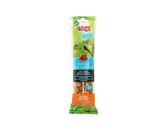 Living World Honey Stick for Finches, 2 pack - 60 g