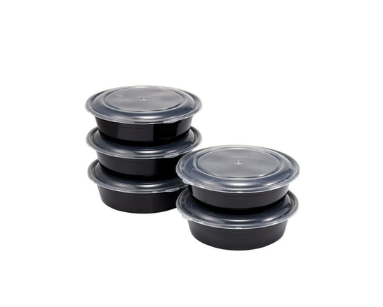 Mainstays Round Meal Prep Food Storage Container, 5 pack