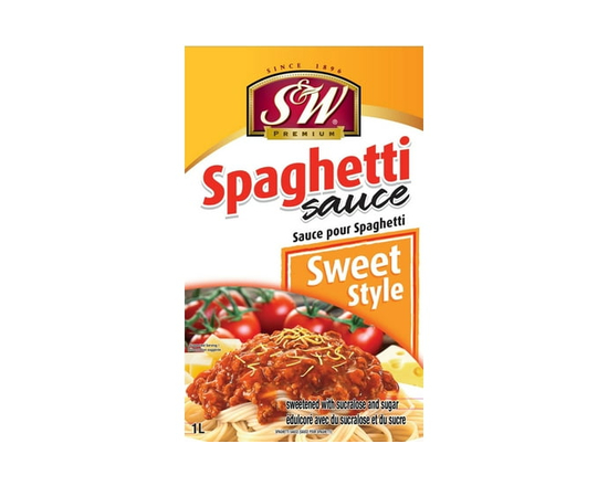S&W Spaghetti Sauce Sweet Style - 1 L