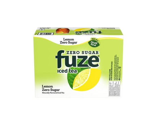 Fuze Iced Tea Zero Sugar Lemon Cans, 341 mL, 12 Pack - 12X341