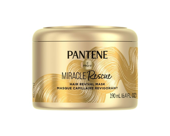 Pantene Hair Mask, Deep Conditioning Hair Mask for Dry Damaged Hair, Miracle Rescue - 190 mL