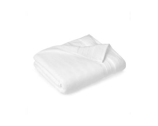 Serviette de bain unie 100 % coton Hometrends, 1 pièce, 550 g/m², ultra-absorbante et douce, noire - 1 serviette de bain 30 x 54 po (Blanc)