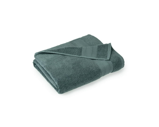Serviette de bain unie 100 % coton Hometrends, 1 pièce, 550 g/m², ultra absorbante et douce, bleu marine foncé - 1 serviette de bain 30 x 54 po (Sarce