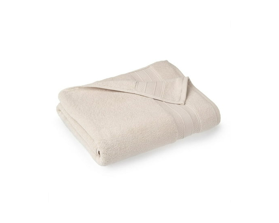 hometrends Solid 100% Cotton Bath Sheet, 1 Piece, 550 GSM, Highly Absorbent & Soft Bathsheet, Black - 1 Bath Towel, 30" x 54" (Cream)