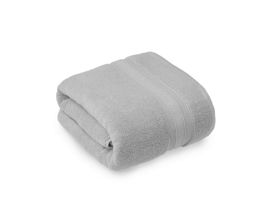 Serviette de bain unie 100 % coton Hometrends, 1 pièce, 550 g/m², ultra-absorbante et douce, violet foncé - 1 drap de bain 35 x 64 po (Gris)