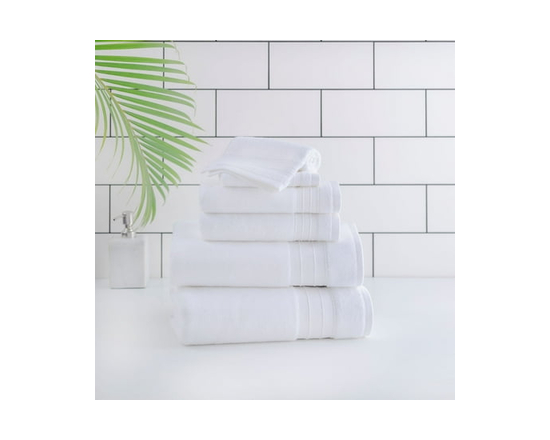 Drap de bain uni 100 % coton Home Trends, 1 pièce, 550 g/m², très absorbant et doux, violet foncé - 2 serviettes de bain 30 x 54 po, 2 serviettes à ma
