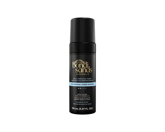 Bondi Sands Self Tanning Foam Light/Medium, Enriched with Aloe Vera and Coconut, Streak-Free Tan for Fair skin, 150 mL - 150ml