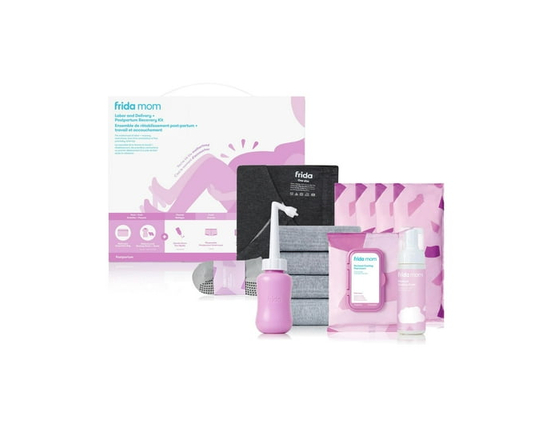 Frida Mom - Kit d'emballage d'hôpital pour femmes et nouveau-nés - Travail et accouchement + Kit de récupération post-partum (ENSEMBLE CADEAU 15 PIÈCE