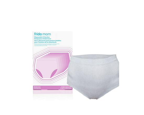 Frida Mom - sous-Vêtements Post-Partum Jetables Taille Haute pour Césarienne - Récupération après Césarienne - Ultra Doux, Respirants, Évacuant l'Humi