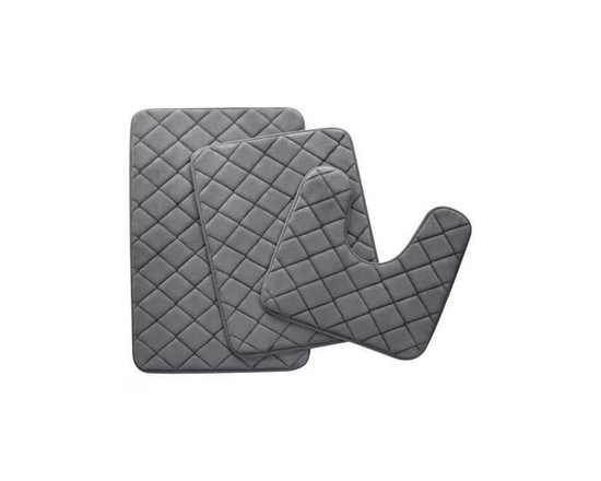 Ensemble de tapis de bain en mousse mémoire Mainstays - 18"x30"; 17"x24"; 18"x18" (bleu)