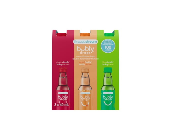BUBLY LIME CERISE PÊCHE – Paquet de trois - 120 ml