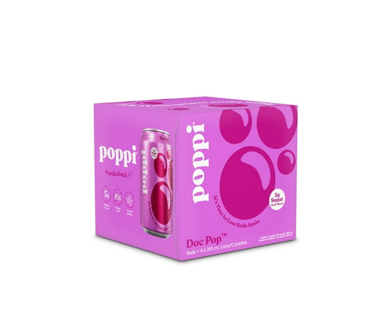 Poppi Doc Pop Les Soude 4pk - 355ml
