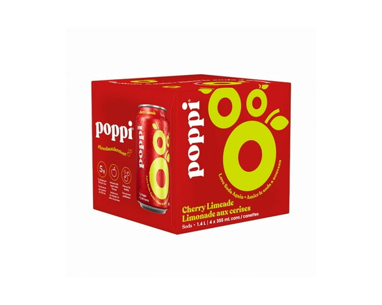 Poppi Cherry Limeade Soda 4pk - 355ml