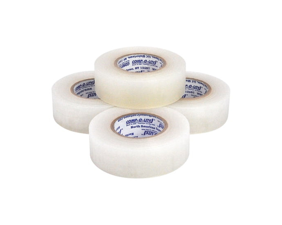 Comp-o-lite Clear Shin Pad Tape 24MM X 18M Pack of 4 Rolls
