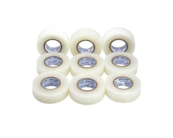Comp-o-lite Clear Shin Pad Tape 24MM X 18M Pack of 9 Rolls