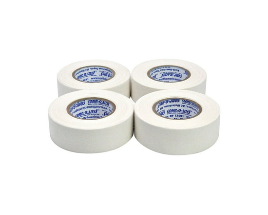 Comp-o-lite White Hockey Stick Tape 24MM X 12M Pack of 4 Rolls