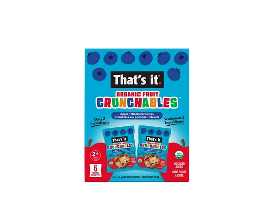 That's it. Organic Apple Blueberry Crunchables 6ct 10g - 10 g